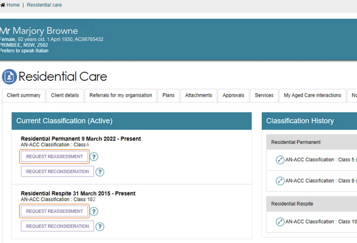 how-do-i-submit-a-reclassification-in-my-aged-care-provider-assist